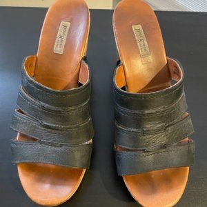 Paul Green cork wedge sandals, size 9